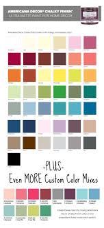 Americana Decor Chalky Finish Paint Color Selection Updated
