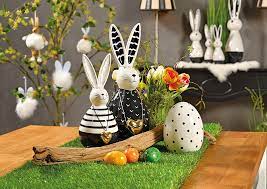 Your easter eggs will look wonderful when they're displayed on your homemade springs. Easter Egg Happy Easter Your Rabbits Dots Decor Made Of Ceramic White 2 Fold W H
