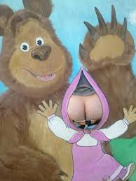 Голые маша и медведь - красивые порно фото онлайн