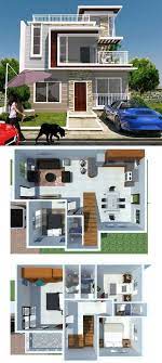 Modern Two Storey House Concept With 4 Bedrooms Minimal House Design 2 Storey House Design Affordable House Plans