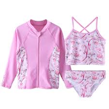 Maybe you would like to learn more about one of these? Baohulu Cute Girl S Swimwear 3 Piece Set Long Sleeve Swimwear Kids Rash Guard Uv Sun Protection Upf50 Pink Swimsuit Buy At The Price Of 16 90 In Aliexpress Com Imall Com