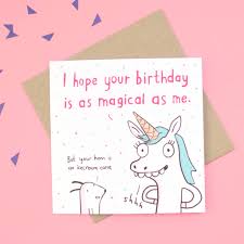 Use the ideas below for inspiration or create something new from scratch. Magical Unicorn Birthday Card By Sarah Ray Notonthehighstreet Com