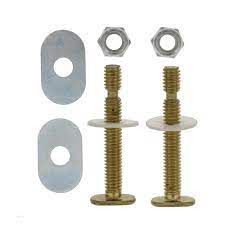 Toilet anchor bolts, also called closet bolts or flange bolts, secure the base of the toilet to the floor. Plumb Works 5 16 X 2 1 4 Brass Snap Off Toilet Flange Bolts At Menards