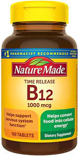 Later, you can lower your intake to maintain your levels. Amazon Com Nature Made Vitamin B12 1000 Mcg Time Release Tablets 160 Count Value Size For Metabolic Health Health Personal Care