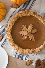 A Photo Of Pumpkin Pie With Leaves Made Out Of Pie Crust Decorated On Top Pumpkin Pie Recipes Pie Crust Designs Decorative Pie Crust