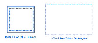 The lc10 coffee table offers sleek lines to go with your lc chair or sofa collection. Lc10 P Low Table Square Dimensions Drawings Dimensions Com