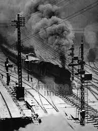 Gleisanlage Ca 1920er Jahre Gleise Eisenbahn Lokomotive