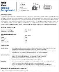 7 printable templates, samples & charts in pdf, word, excel formats. Free 8 Receptionist Resume Samples In Ms Word Pdf