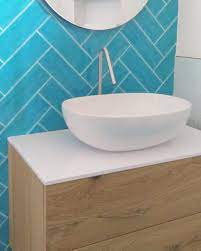 Bagni D Autore Rivestimento Realizzato Con Piastrelle 10x3 Della Collezione Krakle Di Tonalite Wall Tiles Tiles Decor