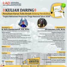 It was first identified in december 2019 in wuhan,. Kuliah Daring Penulisan Karya Tulis Ilmiah Tingkat Mahasiswa Nasional 2020 Bimawa Uad