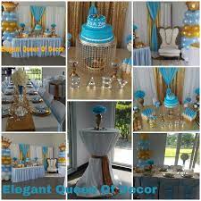 Light Blue White And Gold Baby Shower White Baby Showers Gold Baby Showers Baby Shower