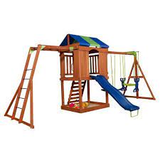 Superior Canyon Creek Wooden Playset Wooden Playset Playset Outdoor Swing Sets For Kids