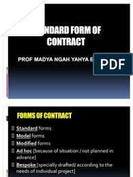 Comment period ended may 28 th. Standard Form Of Contract 1