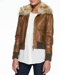 Fur Trim Bomber Jacket Double Layer Long Sleeve Blouse Jackets Bomber Jacket Clothes Design