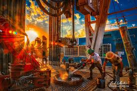 Floor Hands Artist Bob Callender Oil And Gas Oil Platform Drilling Rig