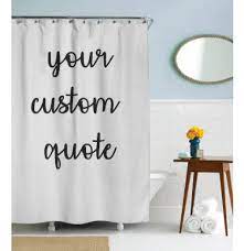 Modern golden inspirational quote shower curtain. Custom Quote Shower Curtain Fresh Bathroom Ideas For Your Bathroom Interior Beauty