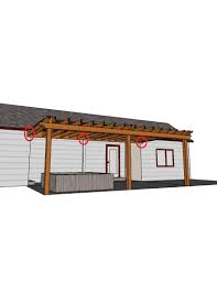 Paint white the pergola where it melts perfectly with the wall. Pergola Design Attached Or Free Standing Diy Home Improvement Forum