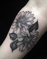 Black And Grey Sunflower Tattoo Awesome Black Gray Sunflower Tattoo C Tattoo Artist Sacred Art Tattoo Sunflower Tattoos Sacred Art Tattoo Sunflower Tattoo Sleeve