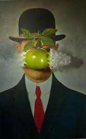 The painting conveys a man in an overcoat wearing a bowler hat and standing in front of a short wall. Pin On Art