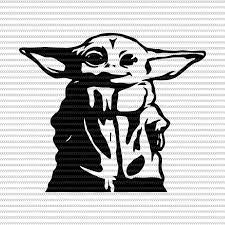 Baby Yoda Svg The Mandalorian The Child Baby Yoda Png Star Wars Svg Png The Child Png T Shirt Design For Sale Star Wars Stencil Star Wars Silhouette Star Wars
