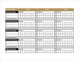 Simple Cricket Score Sheet Cricket Score Cricket Scores