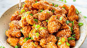 Serve the sliced chicken with the mashed potatoes and roasted carrots. Sesame Chicken Jo Cooks