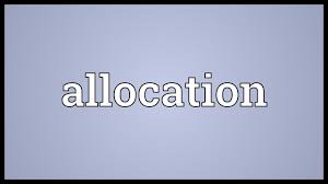 Image result for ALLOCATION