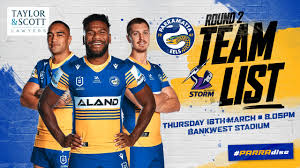 Storm vs eels rd 24 top betting markets. Team List Eels V Storm Round Two Eels