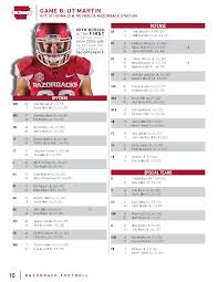 Ut Martin Game Depth Chart Arkansas Razorbacks