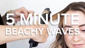 5 Minute Beach Wave Hair Tutorial