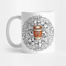 255,000+ vectors, stock photos & psd files. Coffee Doodle Coffee Mug Teepublic