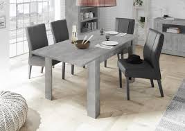 Salle à manger complète (32). Table Grise Extensible Table A Manger 140 Cm Avec Rallonge