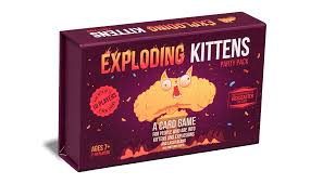 A card game company for people who are into kittens, explosions, laser beams, and sometimes goats. Exploding Kittens Party Pack Edition