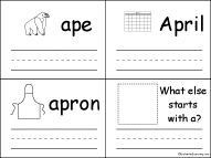 Words that start with long a. Words That Start With The Letter A Book Long A A Printable Book Enchantedlearning Com