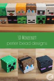3d Minecraft Perler Bead Designs Perler Beads Designs Perler Bead Patterns Perler Bead Art I'm a substitute teacher in elementary schools and my students can't get enough of minecraft. 3d minecraft perler bead designs