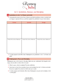 Romeo And Juliet Igcse Act 1 Symbolism Humour Worksheet Answers Teacher S Guide Teaching Resources Teacher Guides Teacher Blogs Teaching Shakespeare