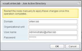 How To Join Ad Domain In Vcenter Server Appliance 6 0 Vcsa Virten Net