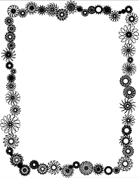 Pin By Naz Kaya On Siyah Beyaz Cerceveler Free Clip Art Flower Frame Frame Clipart