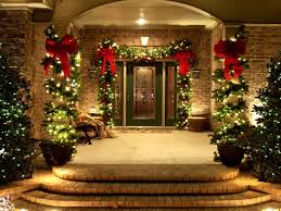 Elegant Front Doors Decorating Ideas Interior Extraordinary Christmas Home Decor I Christmas Front Doors Outdoor Christmas Decorations Outdoor Christmas Lights