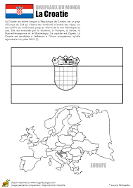 Recherchez parmi des drapeau croate photos et des images libres de droits sur istock. Coloriage Decouverte Europe Drapeau La Croatie