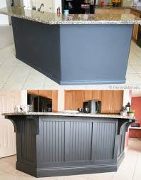 kitchen island makeover with corbels