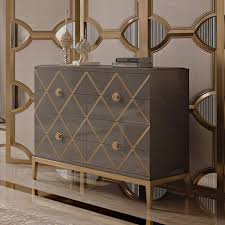 Italian Designer Lacquered Art Deco Inspired Chest Of Drawers Juliettes Interiors Art Deco Living Room Modern Art Deco Art Deco Furniture