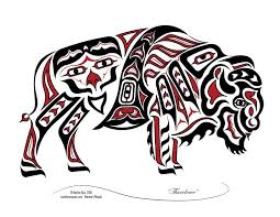 Thunderer New Haida Tlingit Style Native American Bison Buffalo Merlee S Moods Blog Merlee S Moods Yukon Studio Original Unique Pacific Northw Pacific Northwest Art Native American Totem American Indian Art