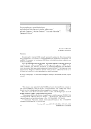 PDF) Pornography use, sexual behaviours, and emotional intelligence in  italian adolescents