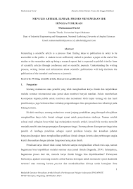 Get a resume in 15 minutes. Pdf Menulis Artikel Ilmiah Proses Menemukan Ide Hingga Publikasi