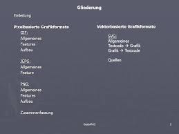 Es wurde als alternative zu gif (graphics interchange format) erstellt, das häufig verwendet wurde, um eine verlustfreie bildkomprimierung zu unterstützen. Multimedia Grafikformate Ppt Herunterladen