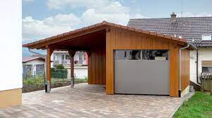 If surface is not level (from side to side) we can cut legs to make it work. Carports Garagen Treyer Gmbh Holz Bau