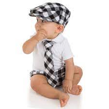 Black White Buffalo Plaid Neck Tie By Judanzy Little Footprints Children S Shop