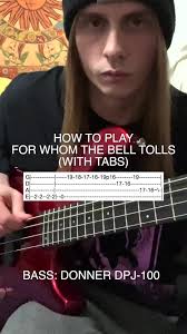 Metallica Bass Tabs: For Whom the Bell Tolls