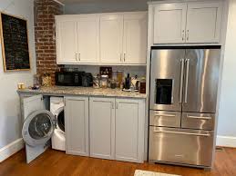A small apartment can be for its owner not only a problem but also a source of new ideas and an apology to give vent to creative energy and wisdom. Washer Dryer In Kitchen Kitchen Remodel Small Condo Kitchen Kitchen Washer